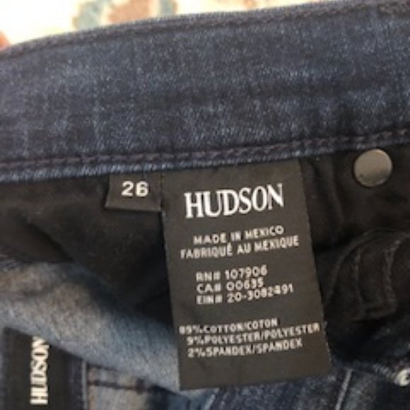 Designer Jeans - Hudson Krista Super Skinny Ankle Jeans, Size 26 - Picture 7 of 7